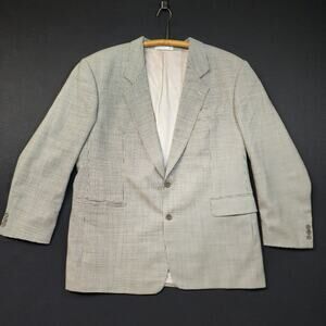 Hugo Boss Blazer Sport Coat Jacket 24" PTP White/Black Made In Germany